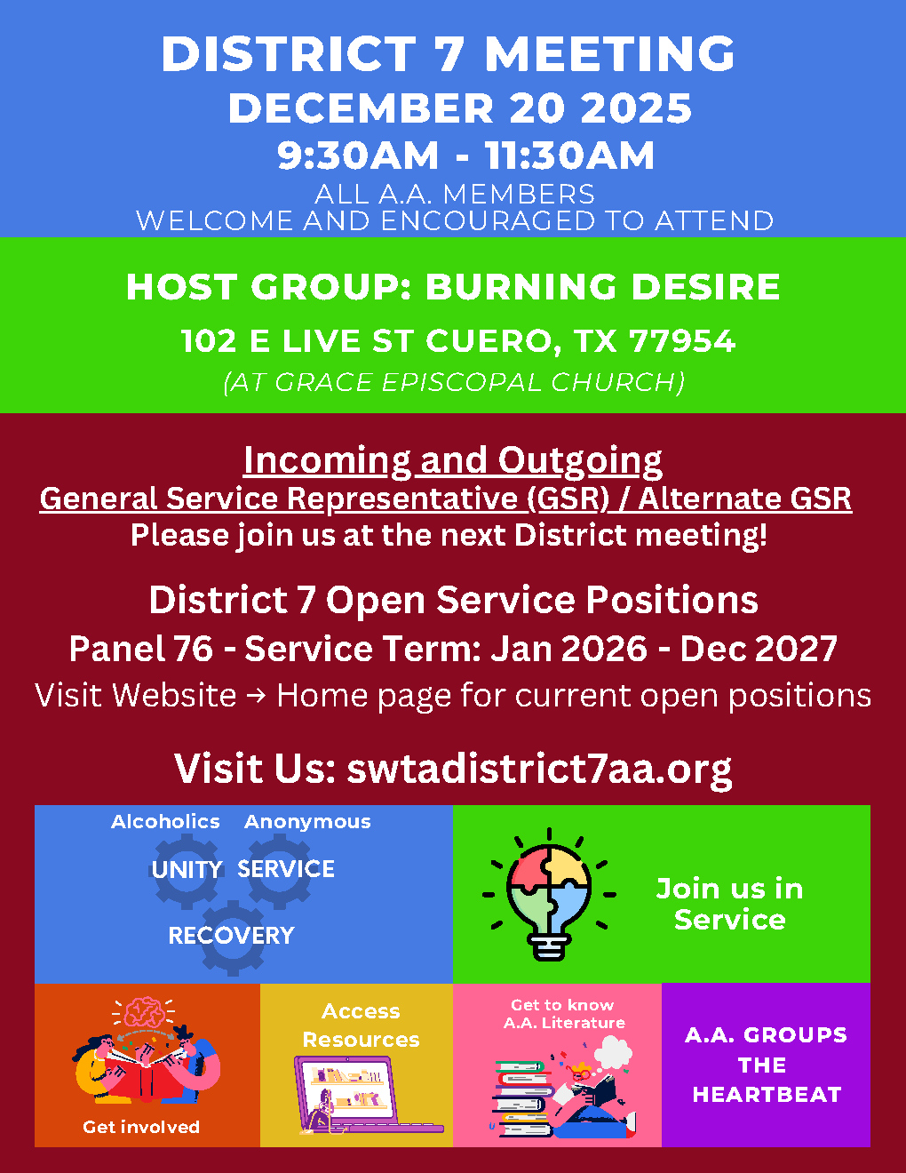 District 7 December Meeting Flyer