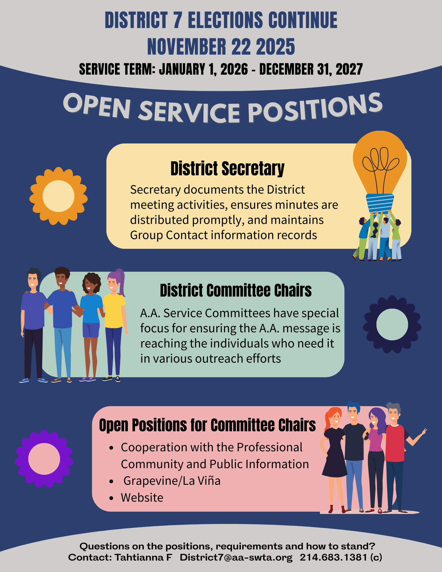 District 7 Elections Flyer