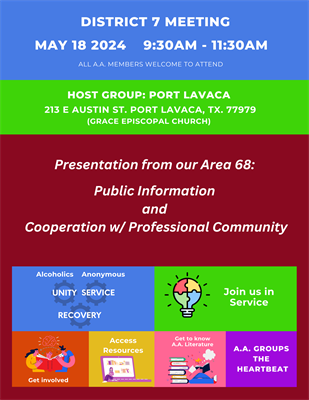 District 7 May Meeting Flyer